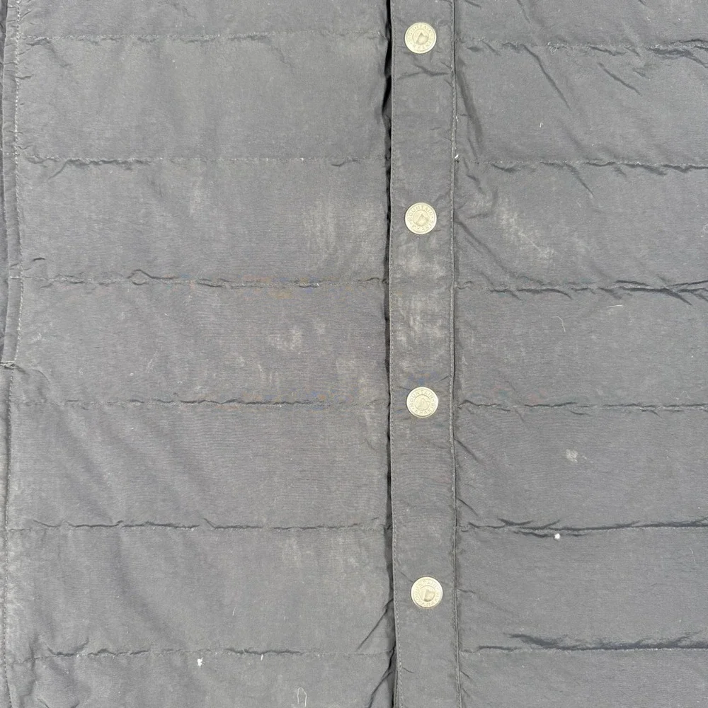 Mountain Khakis Mens Black Down Quilted Puffer Shirt Jacket Size Large MK Puffer